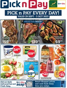 Pick n Pay Gauteng, Mpumalanga, Limpopo, North West, Free State & Northern Cape : Everyday Specials (29 September - 05 October 2025)