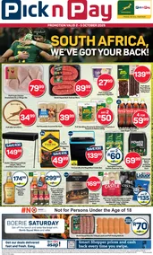 Pick n Pay Western Cape : Rugby Weekend Specials (02 October - 05 October 2025)