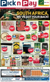 Pick n Pay KwaZulu-Natal : Rugby Weekend Specials (02 October - 05 October 2025)