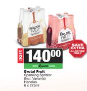 Brutal Fruit Sparkling Spritzer Handies-For 2 x 6 x 275ml