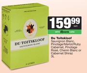 Du Toitskloof Sauvignon Blanc,Pinotage/Merlot/Ruby Cab,Pinotage Rose,Chenin Blanc Or Cab Shiraz-3L