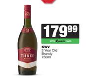 0KWV 3 Year Old Brandy-750ml
