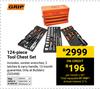 Grip 124 Piece Tool Chest Set 532498