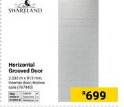 Swartland Horizontal Grooved Door 2.032m x 813mm 767440