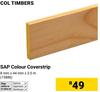 Col Timbers SAP Colour Coverstrip 15886-8mm X 44mm X 3.0m