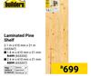 Builders Laminated Pine Shelf 653347-2.1m X 610mm X 21m