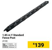 1.85m Y Standard Fence Post 4108