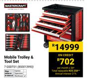 Mastercraft Mobile Trolley & Tool Set