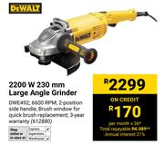 Dewalt 2200W 2300 Large Angle Grinder