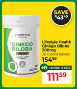 Lifestyle Health Ginkgo Biloba 200mg 30 Coated Tablets
