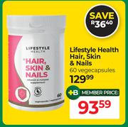 Lifestyle Health Hair, Skin & Nails 60 Vegecapsules