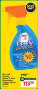 Sun Lab Family Water & Sun Sunscreen Trigger Spray SPF50-250ml