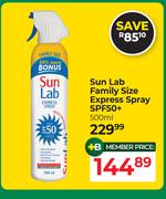 Sun Lab Family Size Express Spray SPF50+-500ml