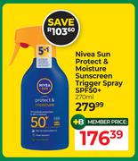 Nivea Sun Protect & Moisture Sunscreen Trigger Spray SPF50+-270ml