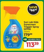 Sun Lab Kids Sunscreen Trigger Spray SPF50-250ml