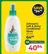 Johnson's Soft & Shiny Conditioner Spray-200ml