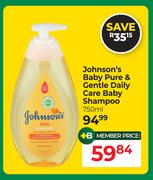 Johnson's Baby Pure & Gentle Daily Care Baby Shampoo-750ml