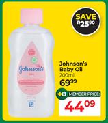 Johnson's Baby Oil-200ml