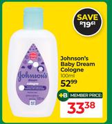 Johnson's Baby Dream Cologne-100ml