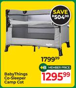 Baby Things Co-Sleeper Camp Cot