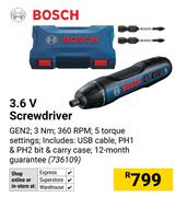 Bosch 3.6V Screwdriver 736109