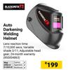 Black Smith Auto Darkening Welding Helmet