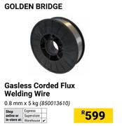 Golden Bridge Gasless Corded Flux Welding Wire 0.8mm x 5Kg