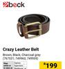 Beck Crazy Leather Belt
