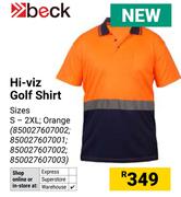 Beck Hi-Viz Golf Shirt