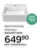 Malia Freestanding White Basin 340 x 300 x 120mm-Each