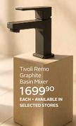 Tivoli Remo Graphite Basin Mixer-Each