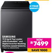 Samsung 17.5KG AI Top Loader with Ecobubble and Digital Inverter Washing Machine (WA80F18S8CFA)