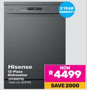 Hisense 13 Place Dishwasher (H13DETG)