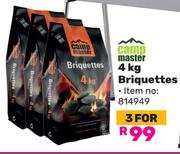 Camp Master 4Kg Briquettes 814949-For 3