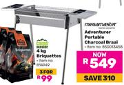 Megamaster Adventurer Portable Charcoal Braai 850013458