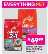 Catmor Cat Food Assorted-1.5Kg Or 1.75Kg Each