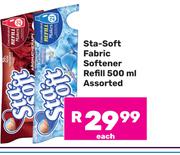 Sta Soft Fabric Softener Refill Assorted-500ml Each
