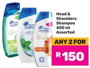 Head & Shoulders Shampoo Assorted-For 2 x 400ml