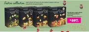 Festive Collection 20 LED Wire Lights Silver With PP Decorations Assorted-Each