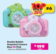 Double Bubble Snapshot Camera Blue Or Pink-Each