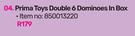 Prima Toys Double 6 Dominoes In Box