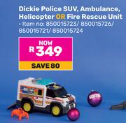 Dickie Police SUV, Ambulance, Helicopter Or Fire Rescue Unit