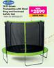 Bouceking 10 Ft Green Trampoline With Steel Ring & Enclosed Safety Net