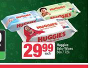 Huggies Baby Wipes-56s/72s Each