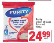 Purity Cream Of Maize Assorted-400g