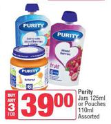 Purity Jars 125ml Or Pouches 110m-For 3