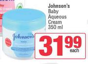 Johnson's Baby Aqueous Cream-350ml Each