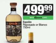 Espolon Reposado Or Blanco-750ml Each