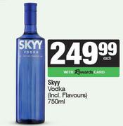 Skyy Vodka (Incl.Flavours)-750ml Each