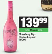 Strawberry Lips Cream Liqueur-750ml 